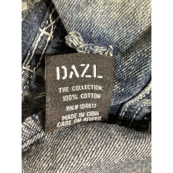 DAZI Grunge Girl Gang Jean Jacket 2X - Ripped, Patches, Distressed, 80s Vintage - Picture 7 of 7